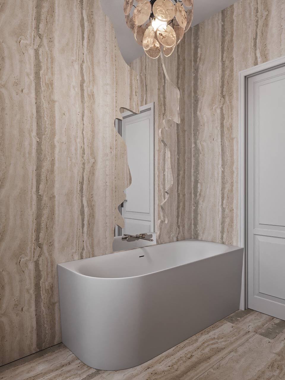 The bath seen from the door